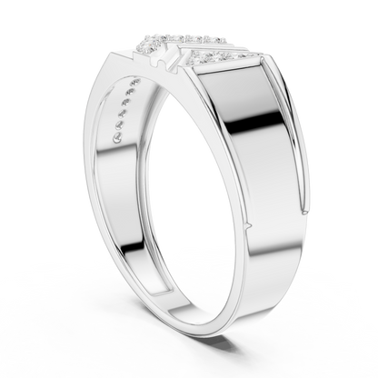 Geometric Arrow Men's Lab Grown Diamond Ring