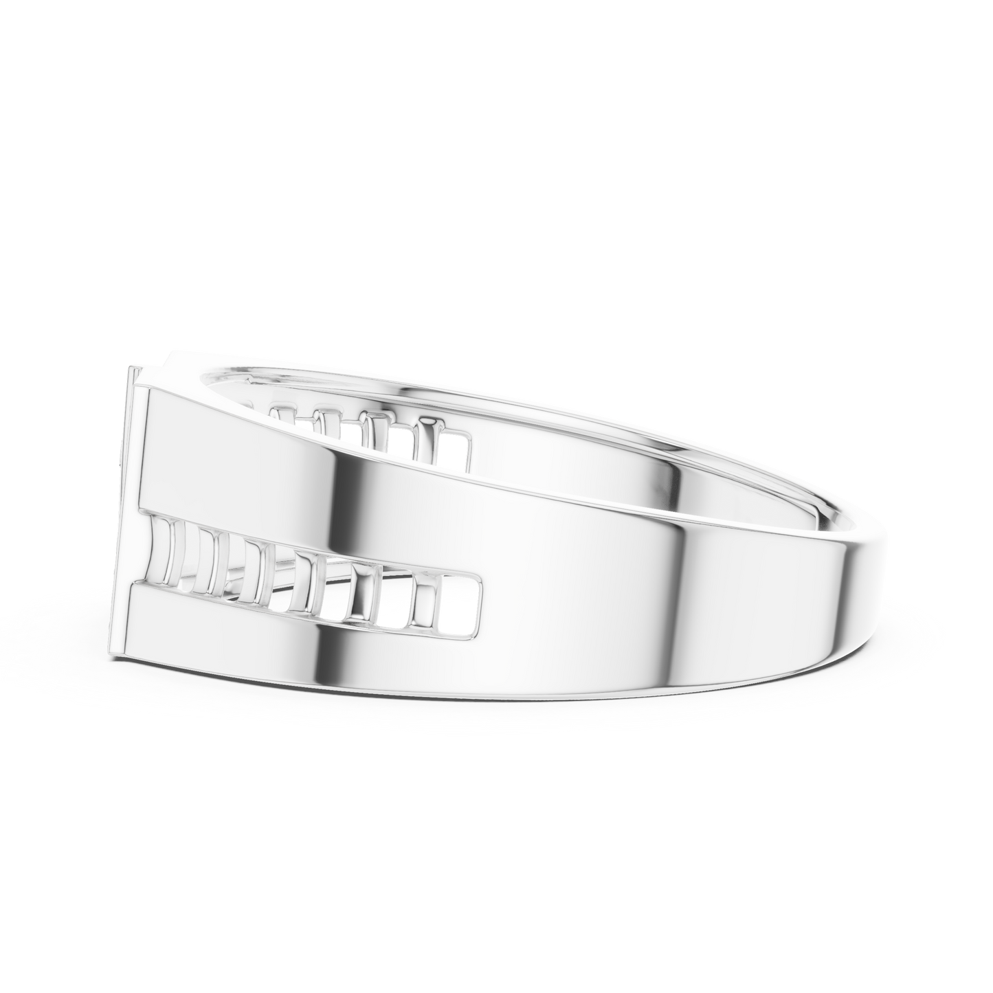 Industrial Lab Grown Diamond Ring in 14K White Gold