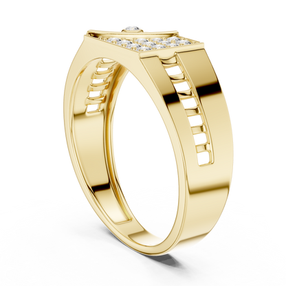 Industrial Lab Grown Diamond Ring in 14K White Gold