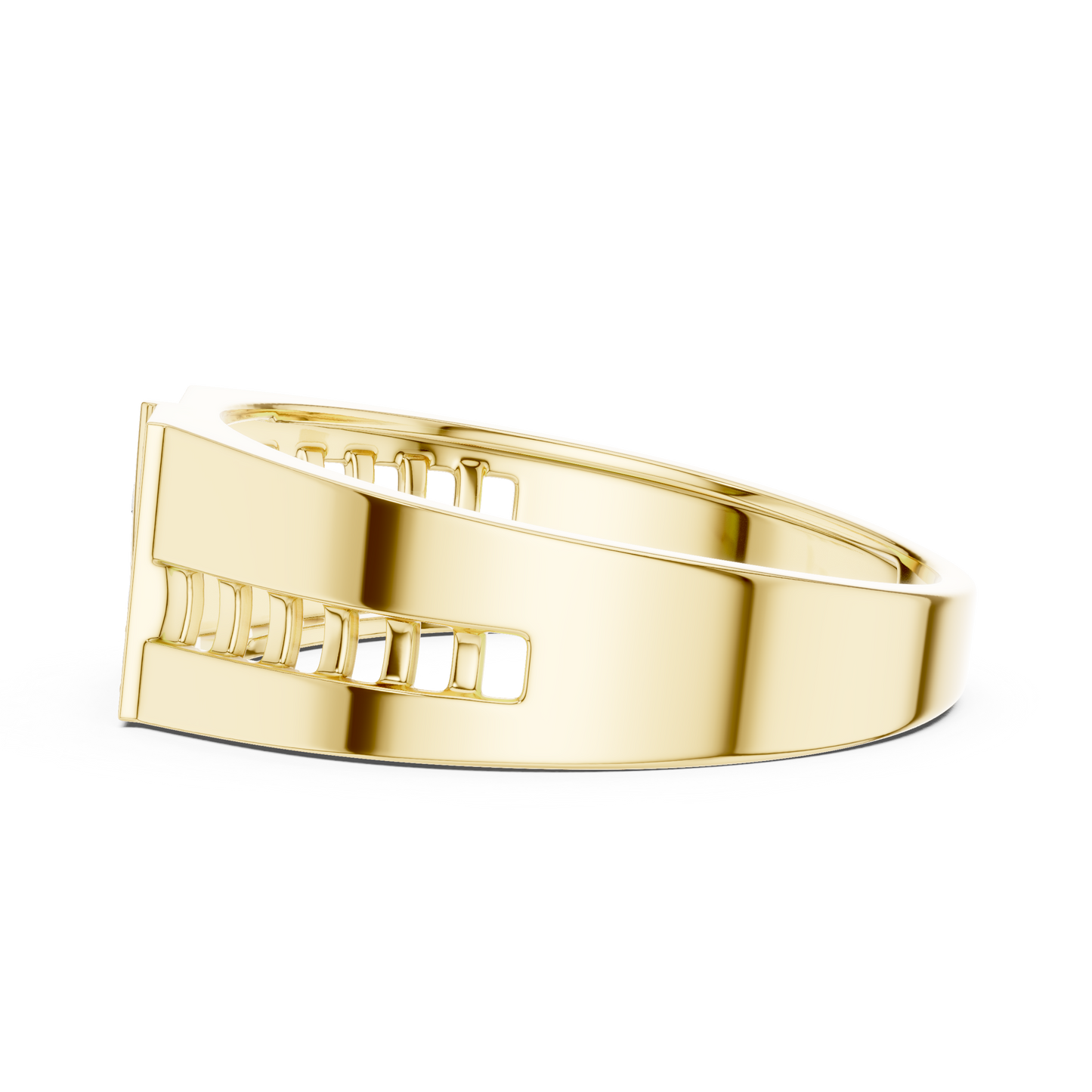 Industrial Lab Grown Diamond Ring in 14K White Gold