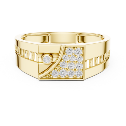 Industrial Lab Grown Diamond Ring in 14K White Gold