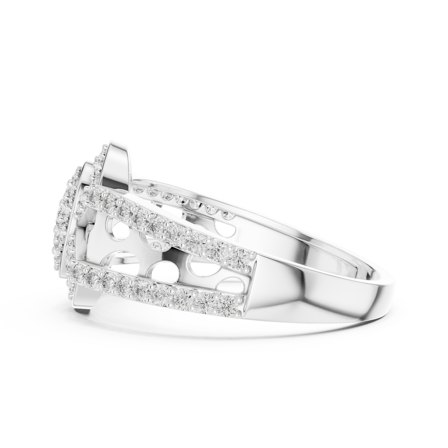 Round Cut Lab Grown Diamond Rose Gold Ring