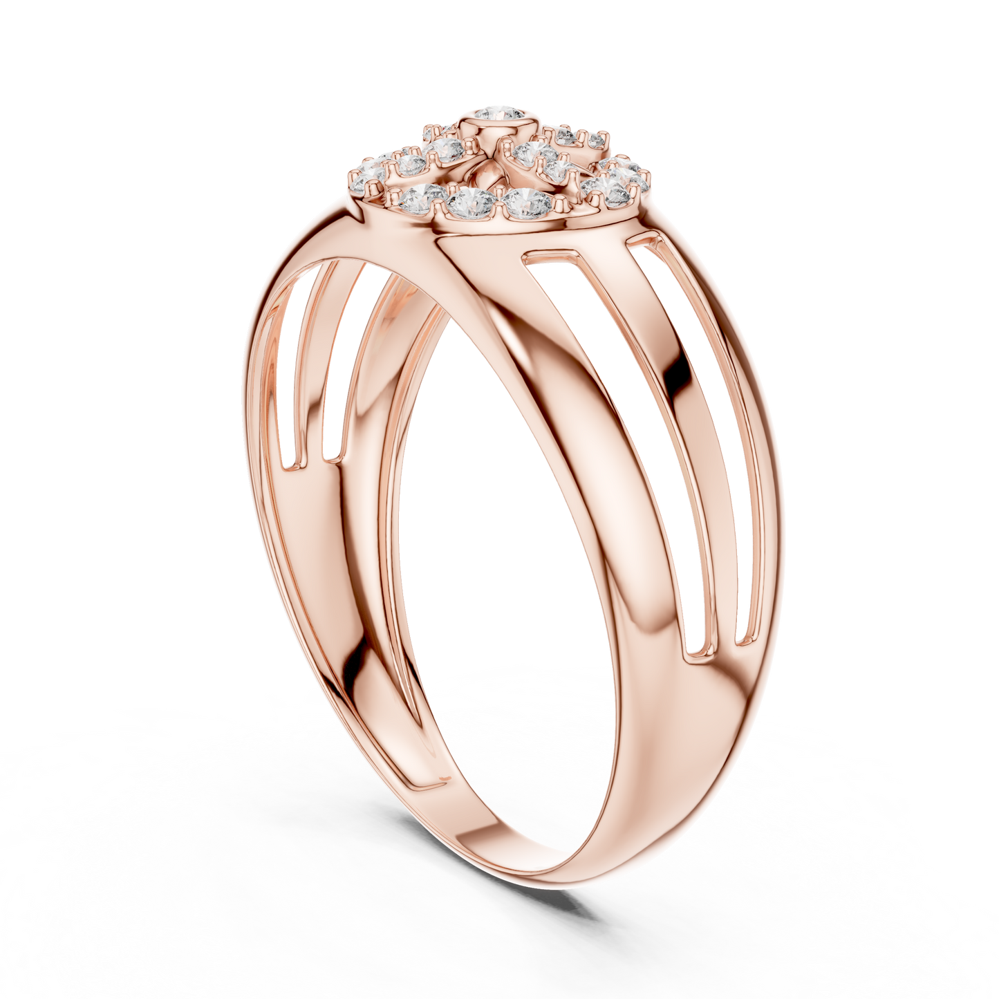 Celestial Star Lab Grown Diamond Ring in 14K Rose Gold