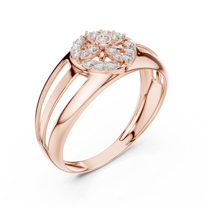 Celestial Star Lab Grown Diamond Ring in 14K Rose Gold