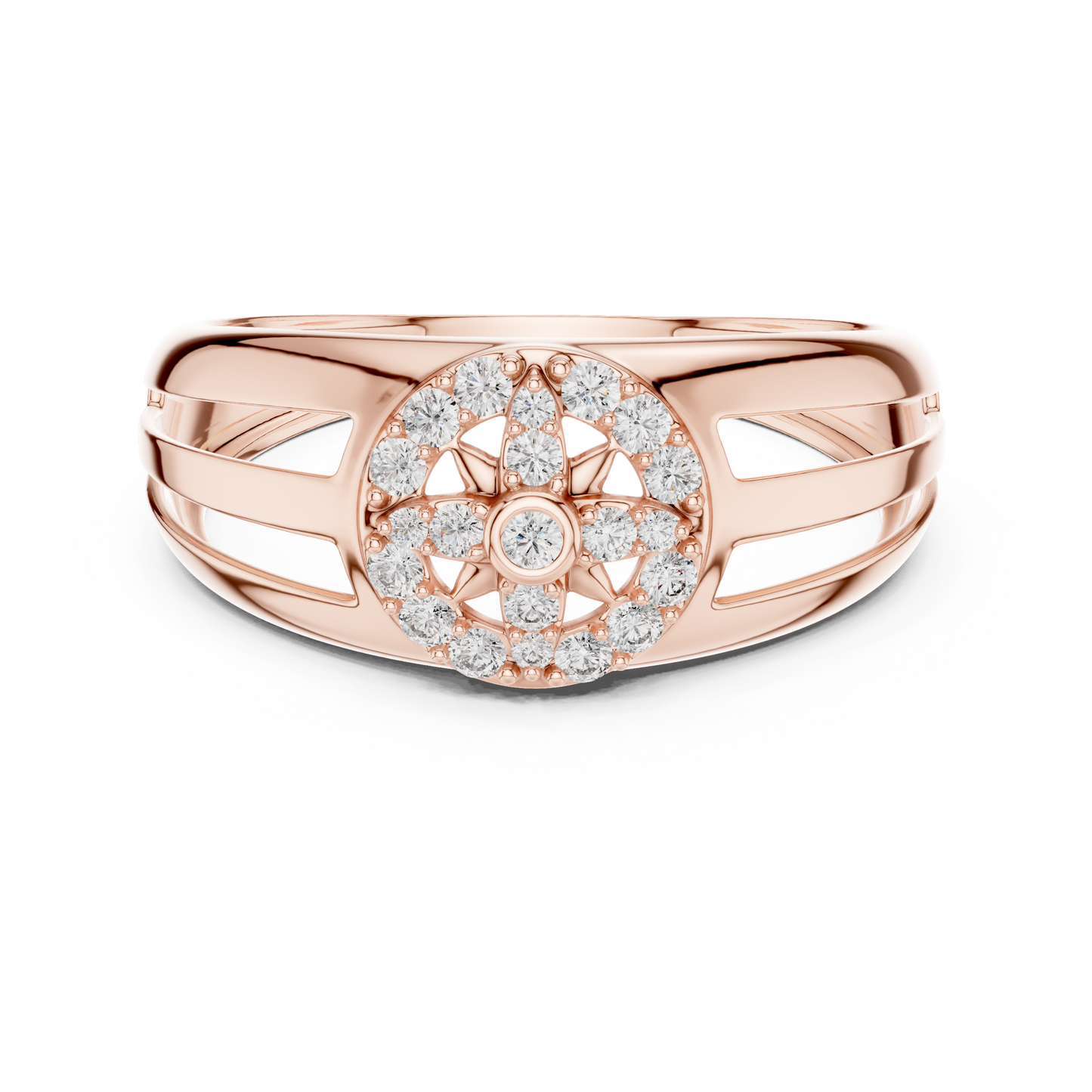 Celestial Star Lab Grown Diamond Ring in 14K Rose Gold