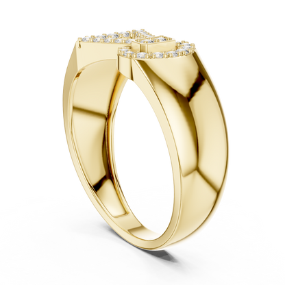 Oval Shape Halo Lab Grown Diamond Ring in 14K Rose Gold