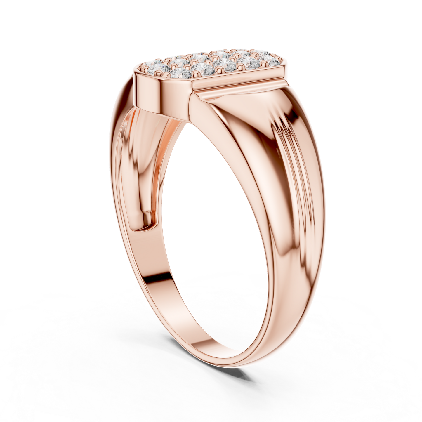 Geometric Honeycomb Lab Grown Diamond Ring