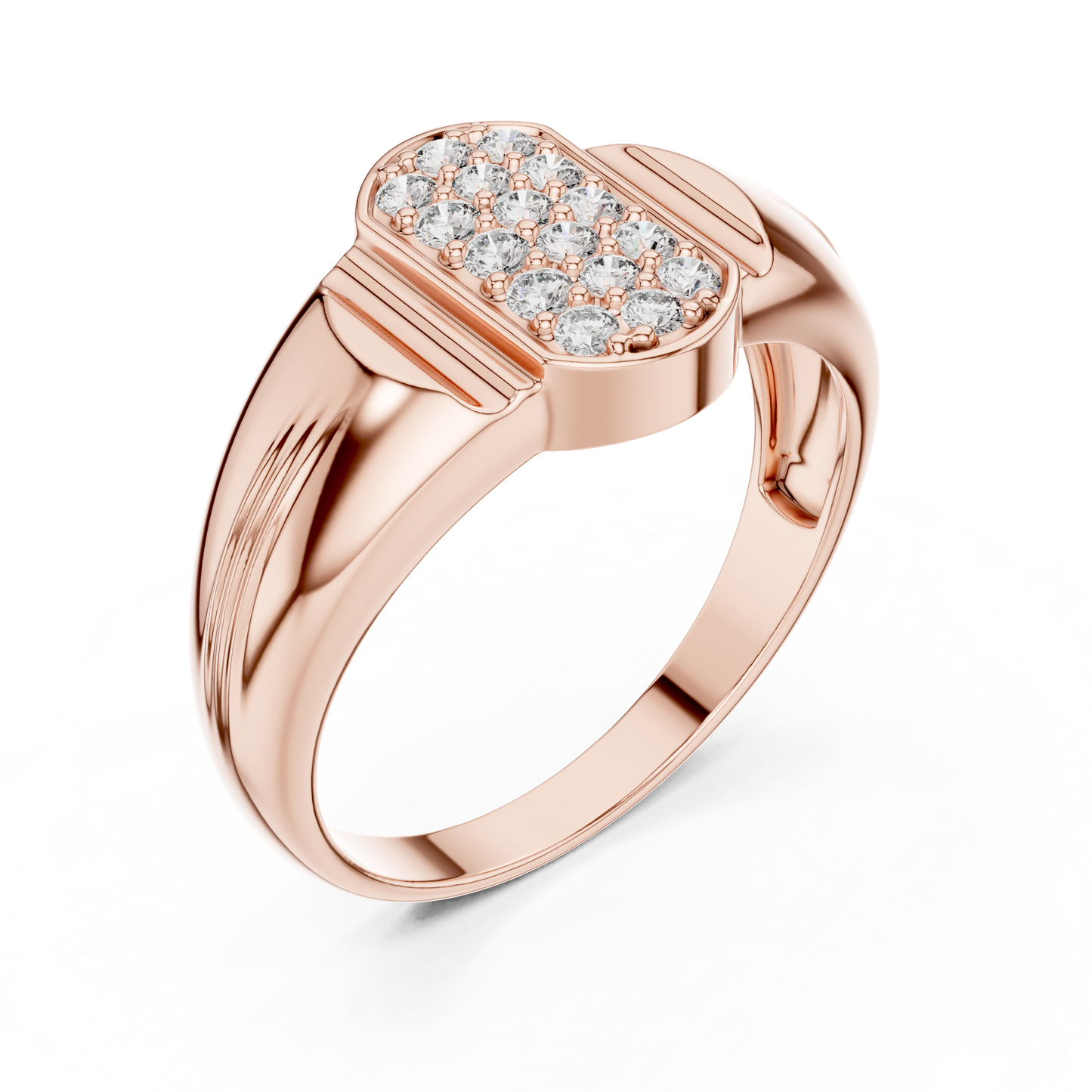 Geometric Honeycomb Lab Grown Diamond Ring