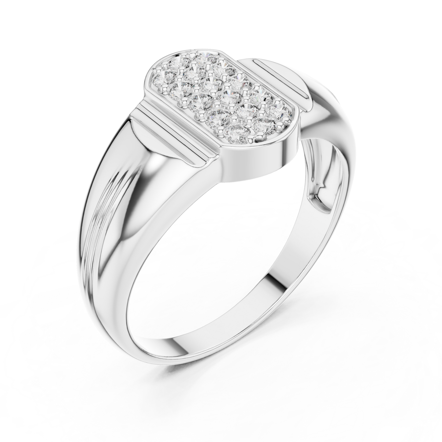 Geometric Honeycomb Lab Grown Diamond Ring