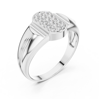 Geometric Honeycomb Lab Grown Diamond Ring