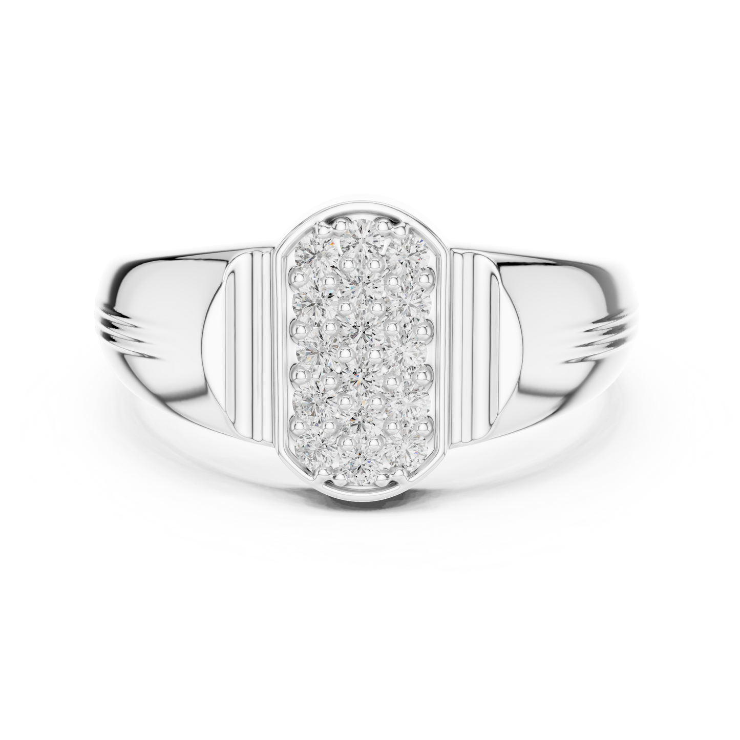 Geometric Honeycomb Lab Grown Diamond Ring