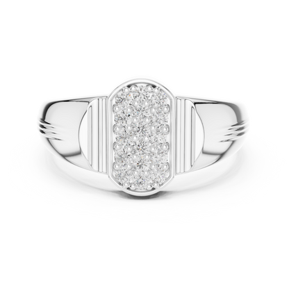 Geometric Honeycomb Lab Grown Diamond Ring