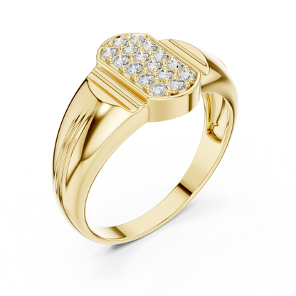 Geometric Honeycomb Lab Grown Diamond Ring