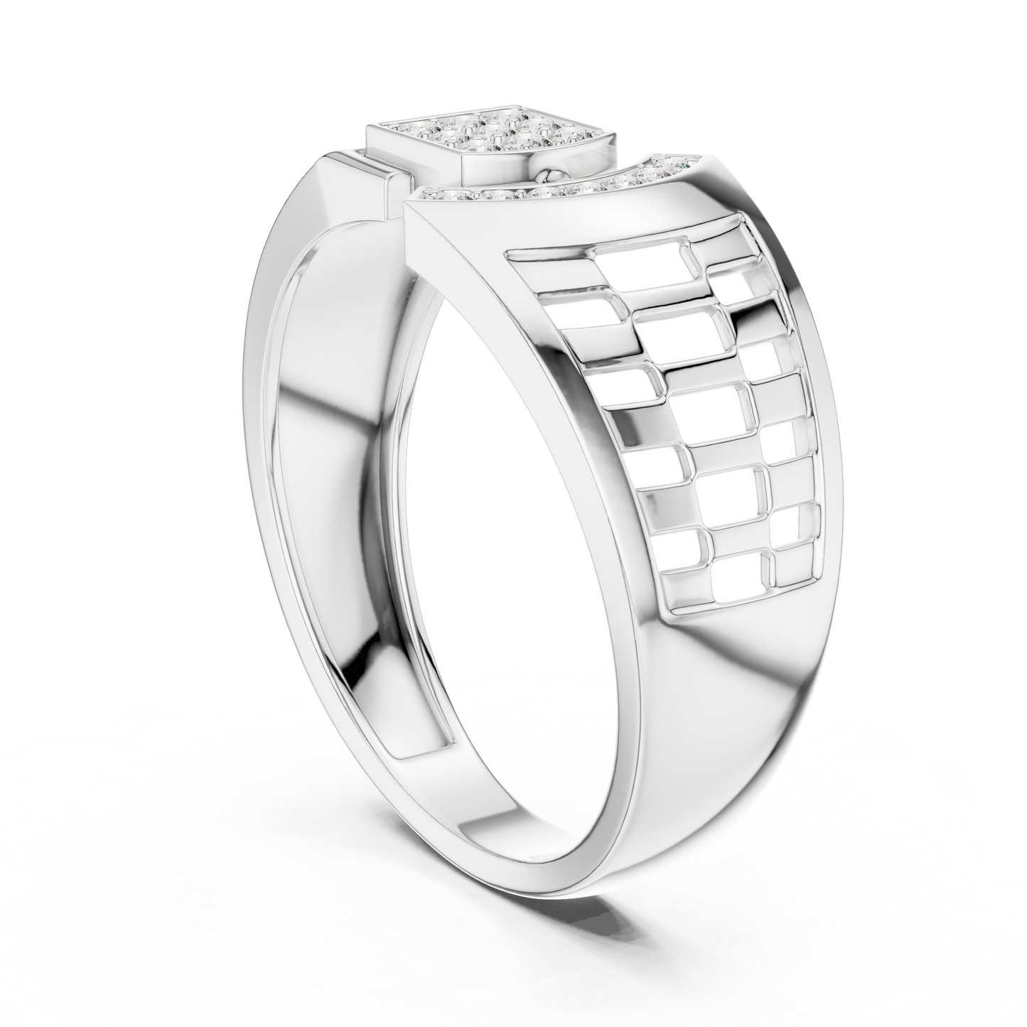 Round Cut Lab Grown Diamond Yellow Gold Engagement Ring