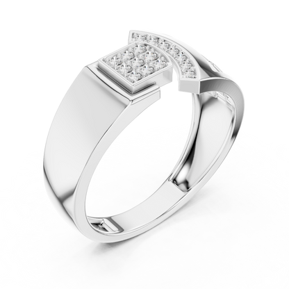 Round Cut Lab Grown Diamond Yellow Gold Engagement Ring