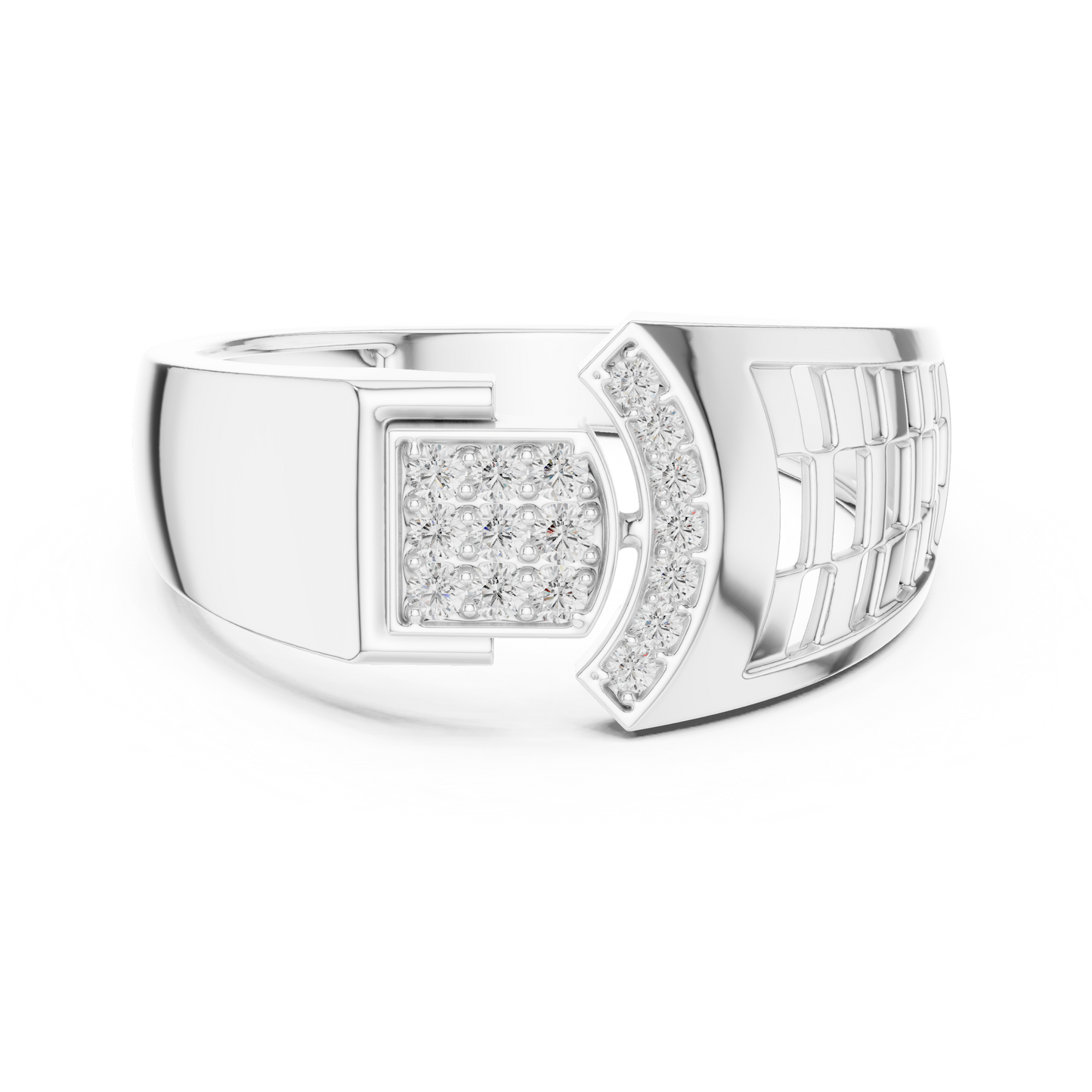 Round Cut Lab Grown Diamond Yellow Gold Engagement Ring