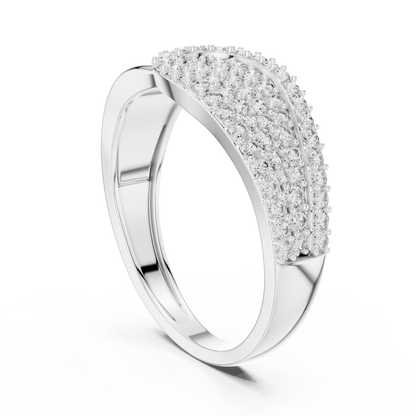 Round Cut Lab Grown Diamond Rose Gold Engagement Ring