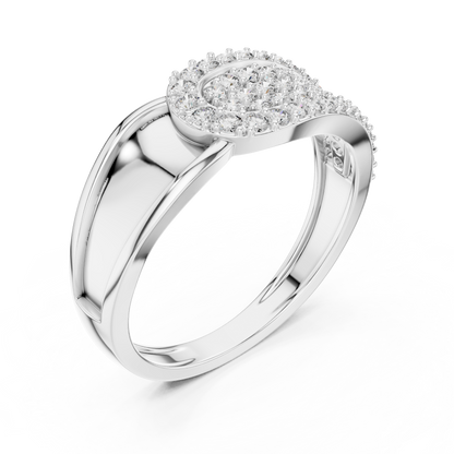 Round Cut Lab Grown Diamond Rose Gold Engagement Ring