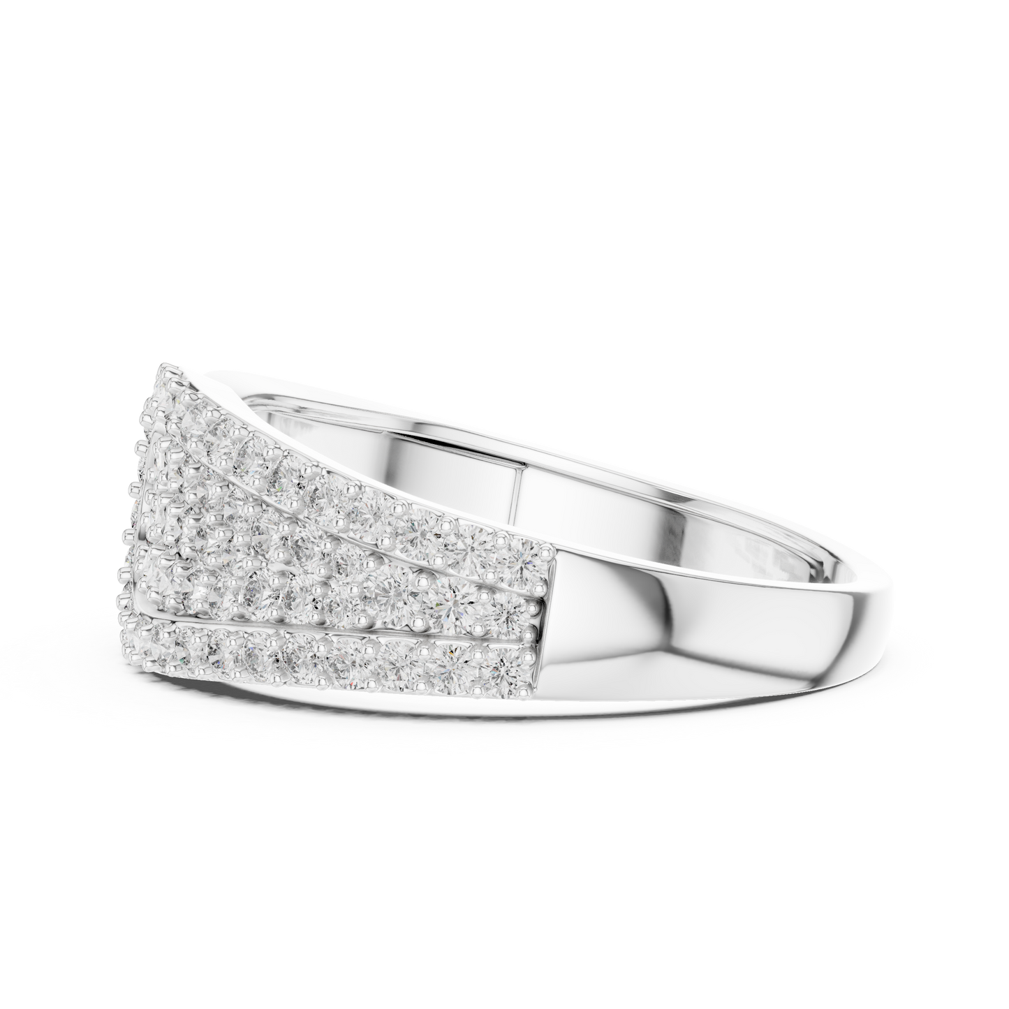 Round Cut Lab Grown Diamond Rose Gold Engagement Ring