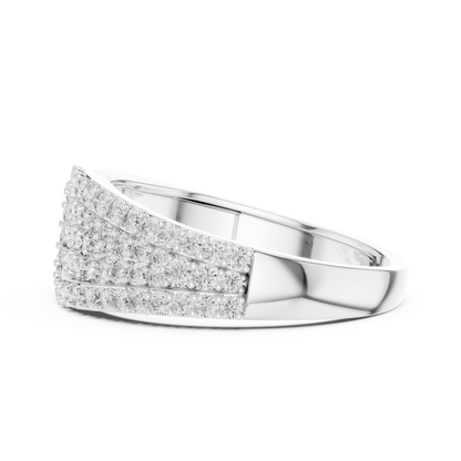 Round Cut Lab Grown Diamond Rose Gold Engagement Ring