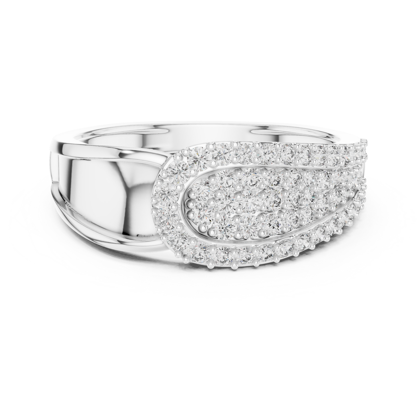 Round Cut Lab Grown Diamond Rose Gold Engagement Ring