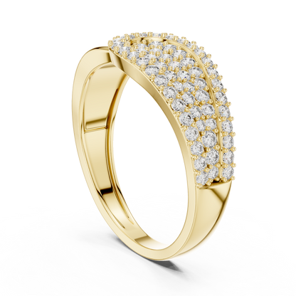 Round Cut Lab Grown Diamond Rose Gold Engagement Ring
