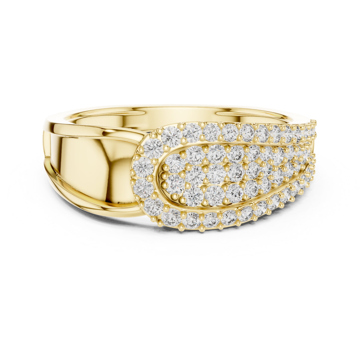 Round Cut Lab Grown Diamond Rose Gold Engagement Ring