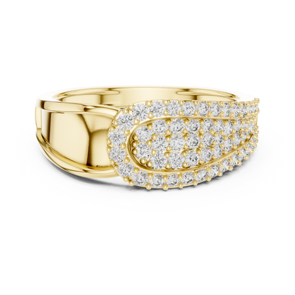 Round Cut Lab Grown Diamond Rose Gold Engagement Ring