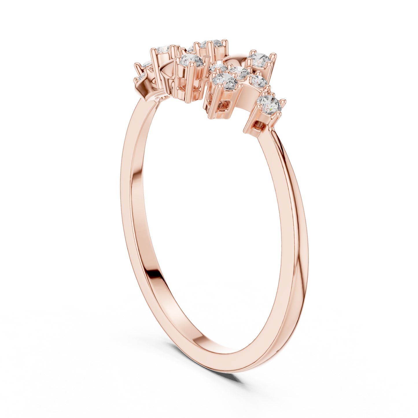 Unique Nature Inspired Lab Grown Diamond Ring