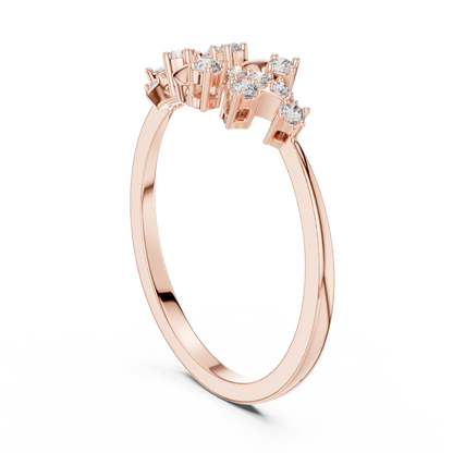 Unique Nature Inspired Lab Grown Diamond Ring