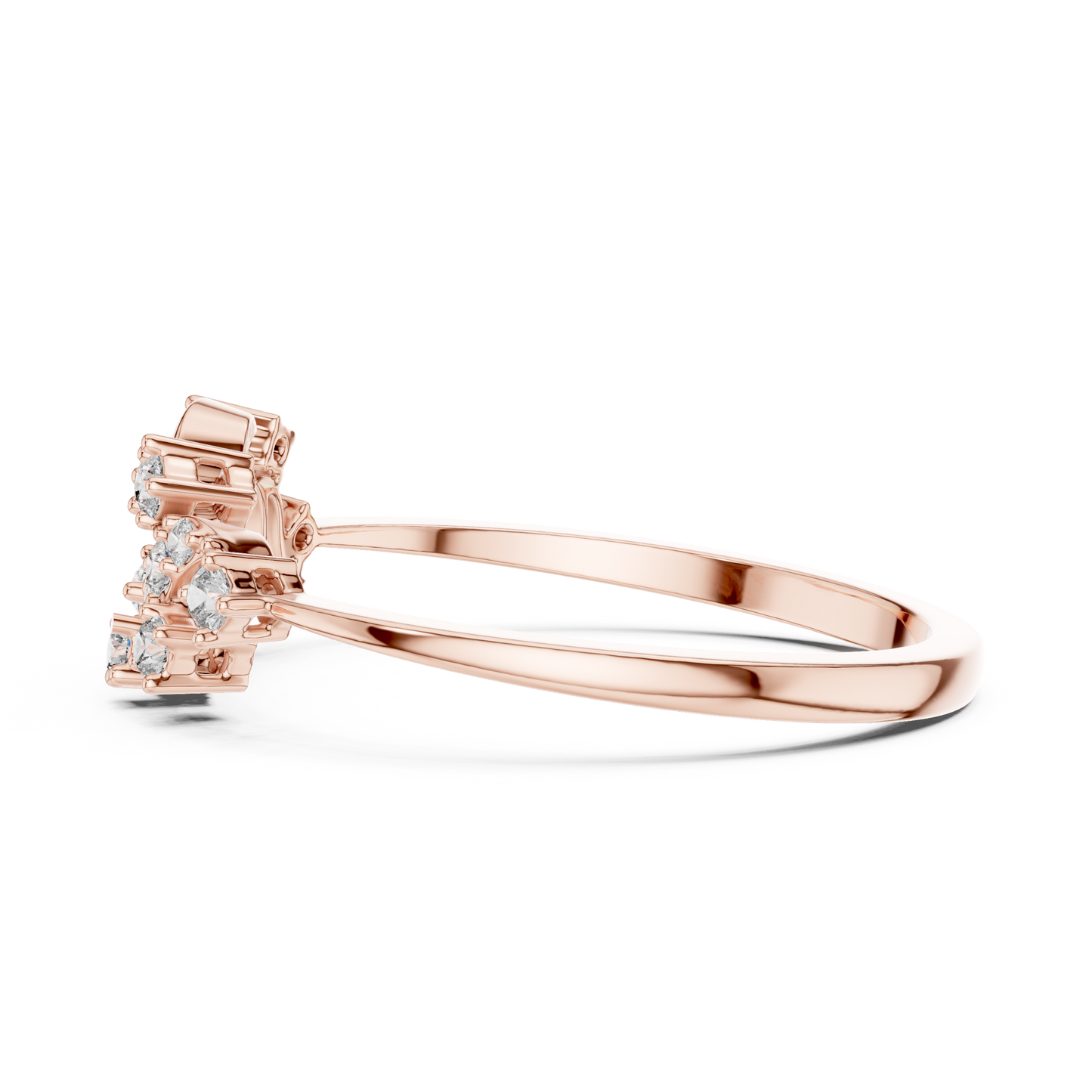 Unique Nature Inspired Lab Grown Diamond Ring