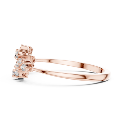Unique Nature Inspired Lab Grown Diamond Ring