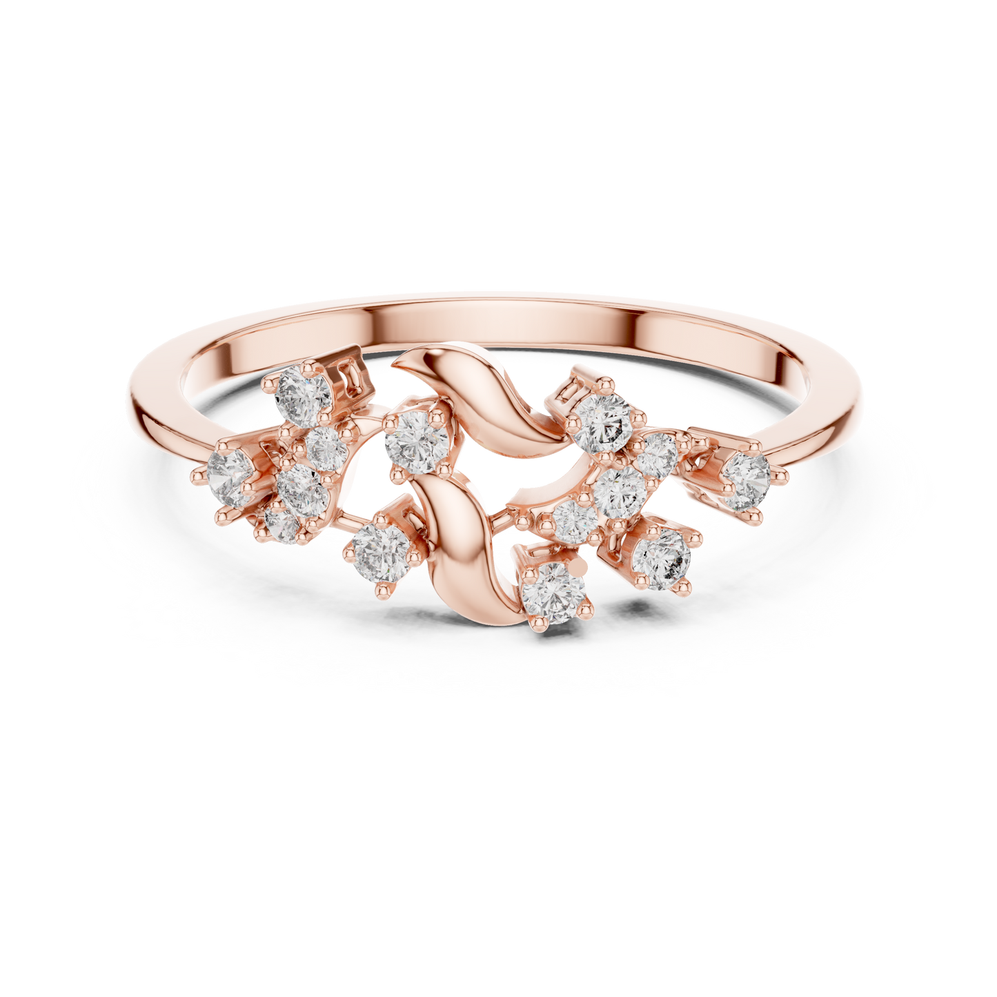 Unique Nature Inspired Lab Grown Diamond Ring