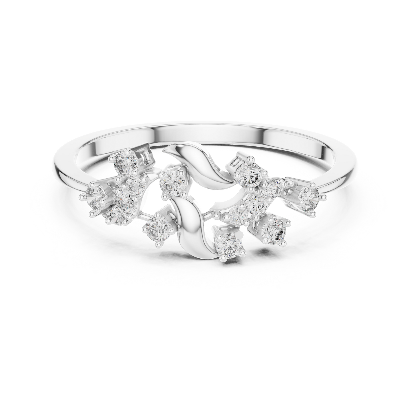 Unique Nature Inspired Lab Grown Diamond Ring