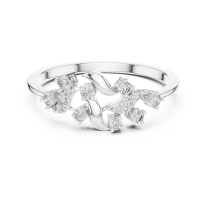 Unique Nature Inspired Lab Grown Diamond Ring