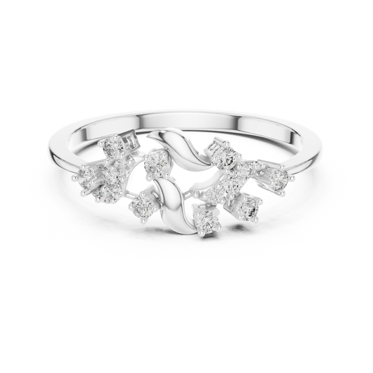 Unique Nature Inspired Lab Grown Diamond Ring