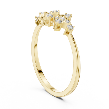 Unique Nature Inspired Lab Grown Diamond Ring