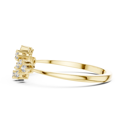 Unique Nature Inspired Lab Grown Diamond Ring