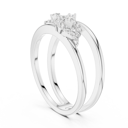 Rose Gold Lab Diamond Open Band Infinity Ring