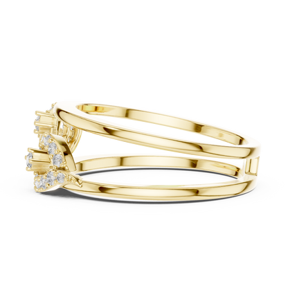 Rose Gold Lab Diamond Open Band Infinity Ring