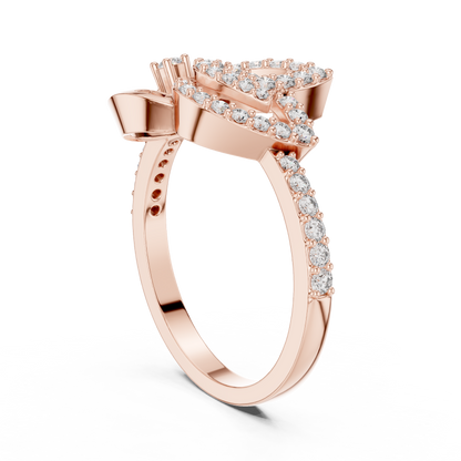 Vintage Inspired Art Deco Lab Grown Diamond Ring