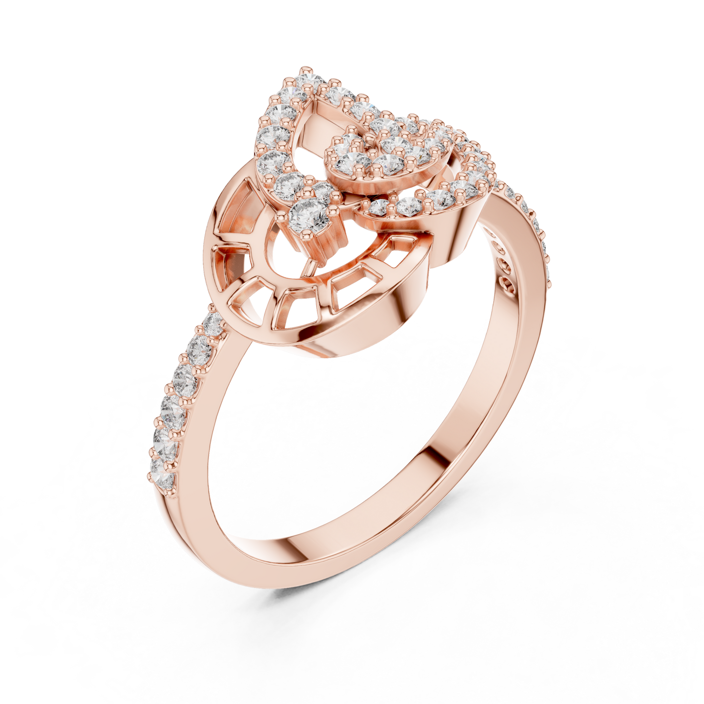 Vintage Inspired Art Deco Lab Grown Diamond Ring