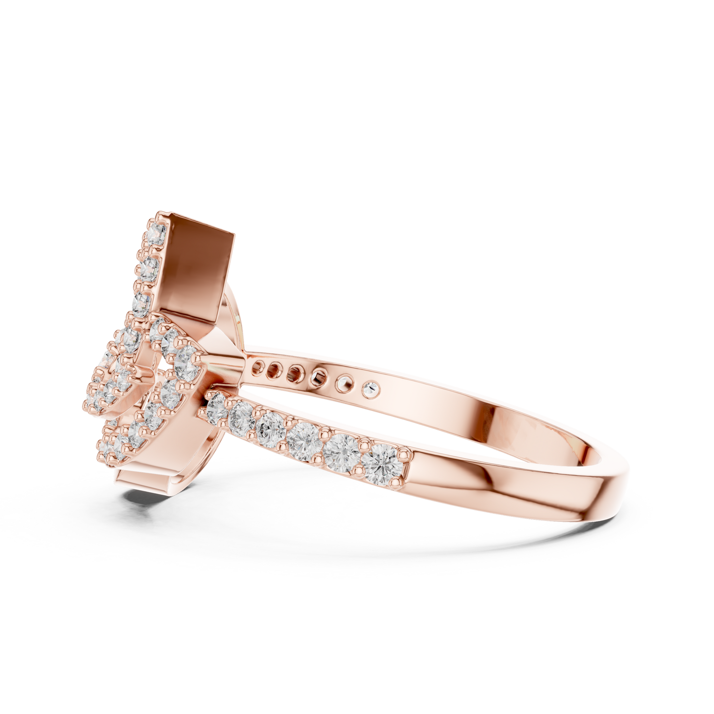 Vintage Inspired Art Deco Lab Grown Diamond Ring