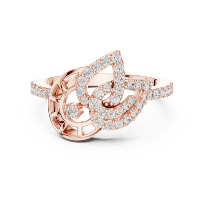 Vintage Inspired Art Deco Lab Grown Diamond Ring