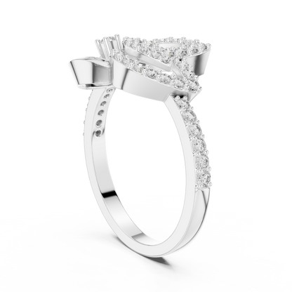 Vintage Inspired Art Deco Lab Grown Diamond Ring