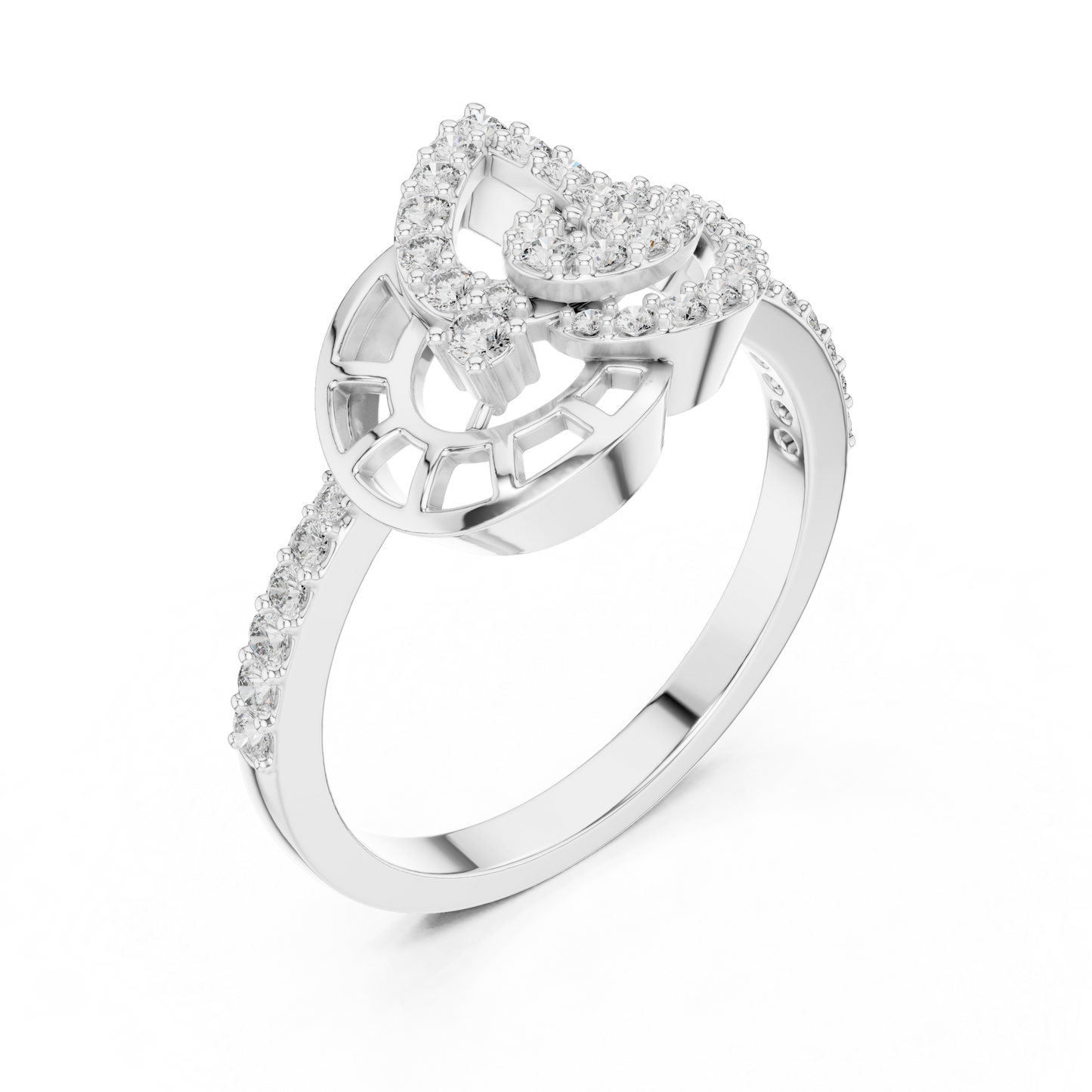 Vintage Inspired Art Deco Lab Grown Diamond Ring