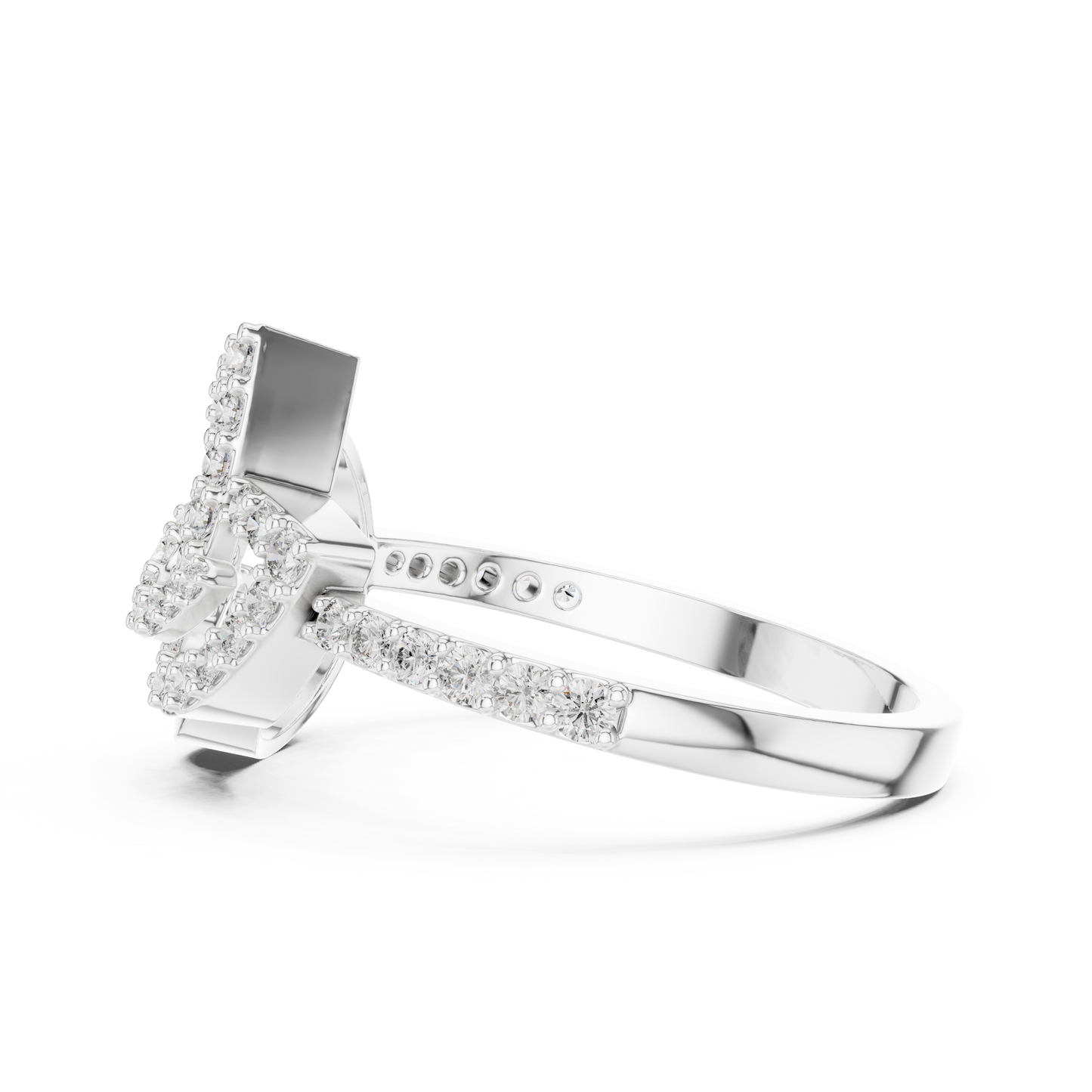 Vintage Inspired Art Deco Lab Grown Diamond Ring