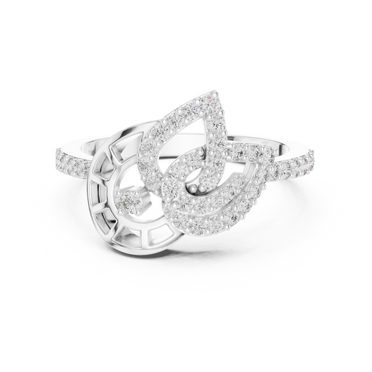Vintage Inspired Art Deco Lab Grown Diamond Ring