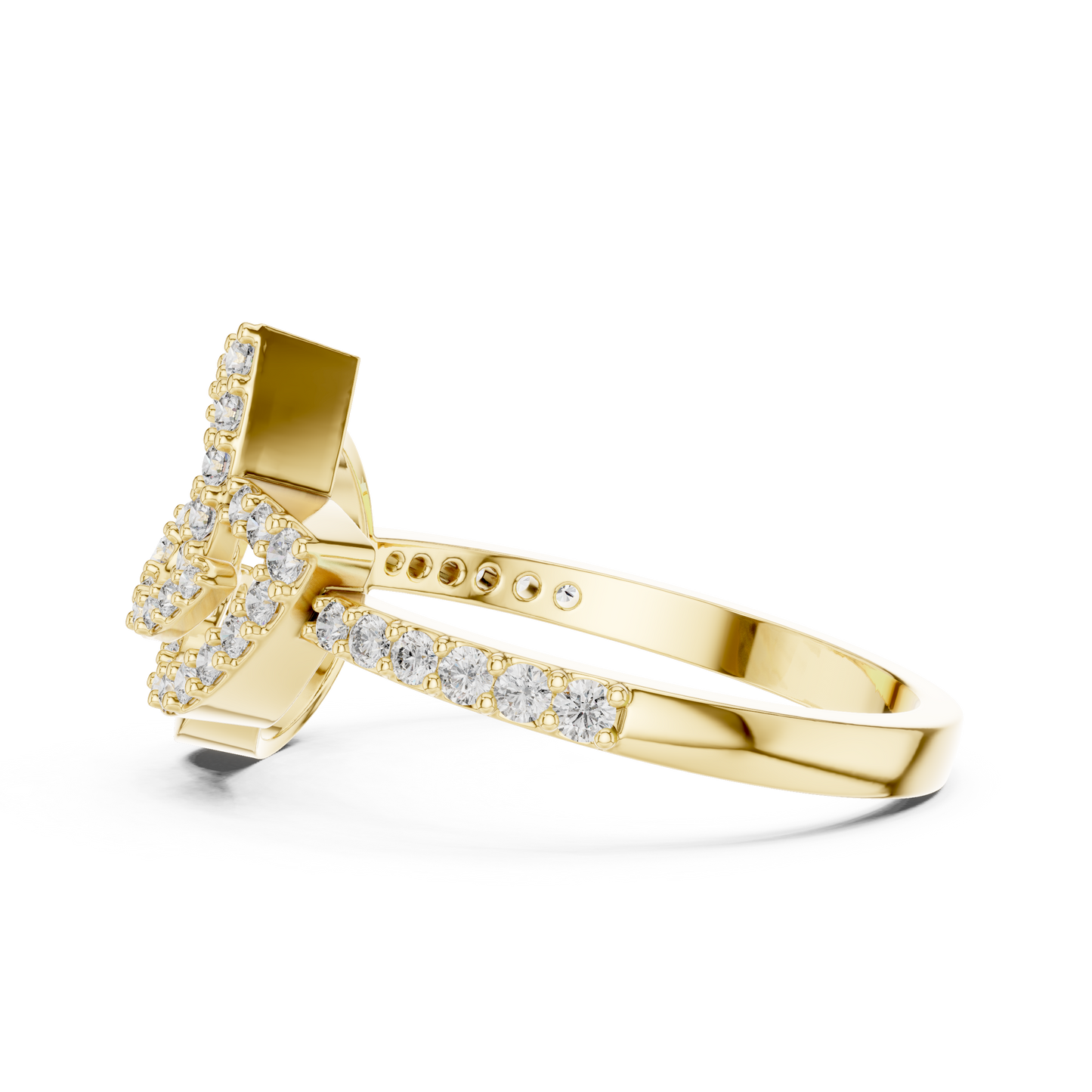 Vintage Inspired Art Deco Lab Grown Diamond Ring