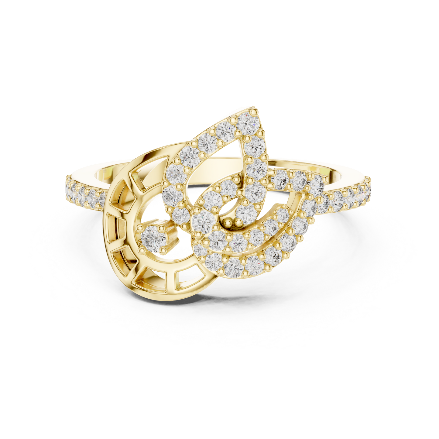 Vintage Inspired Art Deco Lab Grown Diamond Ring